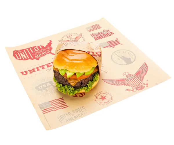 Kertas apa jenis burger yang dibungkus?